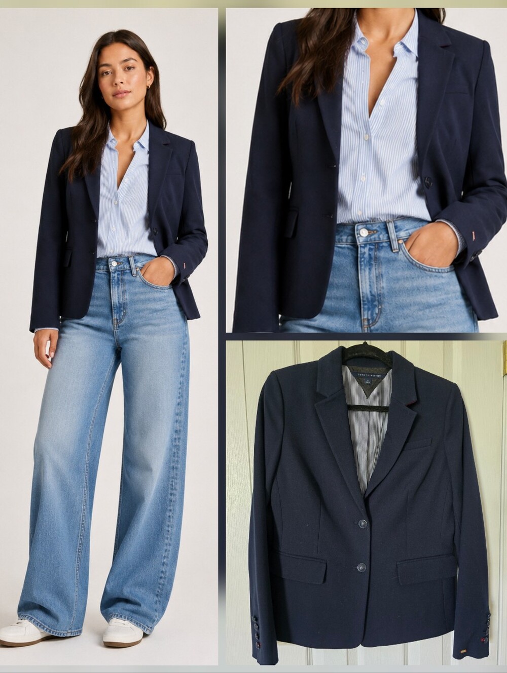 Tommy Hilfiger Classic Navy Women's Blazer - Tailored Two-Button Jacket